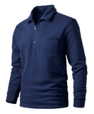 1 x RAW Customer Returns Harbrosrce Men s Quarter Zip Fleece Pullover Soft Mouth Stand Collar Sweater Fleece Lined Warm Long Sleeve Shirt - RRP €34.99