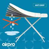 1 x RAW Customer Returns AirPro By Widex 6-Layer Cover for Ironing Board with Steam Iron - Size XL MAX 125x50 cm - No More Water Under the Board - Iron up to 50 Faster - Made IN Europe - RRP €29.99