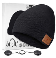 1 x RAW Customer Returns ZRUHIG Bluetooth hat, winter hat with removable integrated microphone and HD stereo speakers, unisex winter knitted hat, music headphones, gifts for men, women, Christmas black ... - RRP €21.99