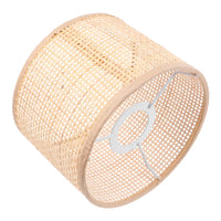 1 x RAW Customer Returns Beaupretty Rattan Woven Rattan Lampshade Basket Chandelier Lampshade Clip On Vintage Table Lamp Cover Floor Lamp Shade Replacement - RRP €21.6