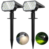 1 x RAW Customer Returns Solar Lamps for Outdoor Use, 52 LED Super Bright Solar Garden Light, Waterproof Solar Lights for Outdoor Use, 3 Brightness Modes Solar Spotlights, 3000K Warm White Path Lights for Garden Path Yard Garage Pack of 4  - RRP €29.23