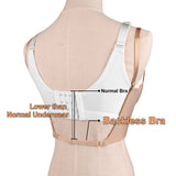 1 x RAW Customer Returns CMTOP Women s Backless Bra Deep U Push Up Bra Give 3 Pieces Straps, Skin Color, 80A  - RRP €22.99