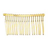 1 x Brand New VOCOSTE 2 Pieces Anti Slip Hair Side Combs Accessories Metal Gold Tone 3  - RRP €18.0