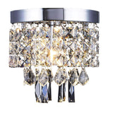 1 x RAW Customer Returns AFSEMOS crystal chandelier, modern style pendant crystal hanging light with elegant design, fine crystal ceiling light for the kitchen, hallway, living room, bedroom and dining room 20cm - RRP €34.27