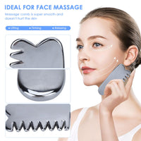 1 x Brand New Facial Tool Gua Sha,Terahertz Massage Scraping Comb Guasha Lightweight Portable Energy Stone Scraping Massage Tool For Shaving V Face Beauty - RRP €28.18