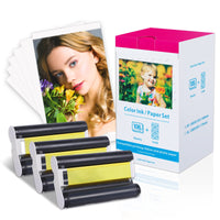 1 x RAW Customer Returns Replacement for Canon Selphy CP1500 photo paper and cartridge, for Canon CP1500 CP1300 CP1200 CP1000 CP910 CP780 photo printer, KP-108IN 3x KP-36IP 108 sheets photo paper 100x148mm 3 cartridges, paper cartridge - RRP €44.2