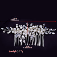 2 x Brand New Handmade Pearl Rhinestone Hair Comb Bridal Wedding Party Chinese Style Hair Accessory - RRP €36.0