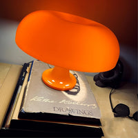 1 x RAW Customer Returns OKSANO Mushroom Lamp, Orange Mushroom Lamp, Table Lamp with 3 Adjustable Colors LED Lamp, Mushroom Table Lamp for Modern Lighting for Bedroom Retro Living Room Decor Orange  - RRP €77.63