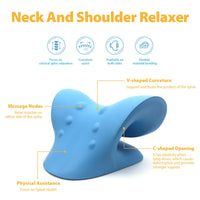 1 x RAW Customer Returns Anzorhal Neck Pillow Traction Equipment Cervical Traction Pillow Chiropractic Pillow for Neck Stretching, Neck and Shoulder Pain Relief, Cervical Spine Alignment - RRP €26.54