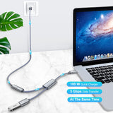 1 x RAW Customer Returns Basesailor USB C OTG Cable Adapter,Type C Male to USB Female 3.0 Splitter with 100W USBC PD Charger,Thunderbolt 3 for iPhone 15 Pro Max,MacBook,iPad 10 11 Air 5 Mini 6,Galaxy S23 S22 Plus A54,Stick - RRP €12.18