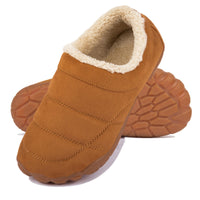 1 x RAW Customer Returns Men s Outdoor Slippers Warm Memory Foam Slippers Non-Slip Winter Mules with Rubber Sole Brown 49 - RRP €31.99