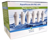 1 x RAW Customer Returns Aquahouse AH-PBC Filter Cartridges Compatible with Brita Classic Table Water Filter, Kenwood, Laica, PearlCo, Dafi, Universal Filter Cartridges for Conventional Water Filters, 6 Pack - RRP €18.44