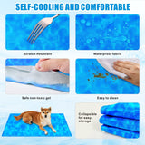 1 x Brand New Dolahovy Dog Cooling Mat, Pet Cooling Mat Durable Dog Ice Mat Waterproof Self Cooling Mat Dog Non-Toxic Gel Dog Cooling Bed for Cat Small Medium Large Dog Summer - RRP €20.4