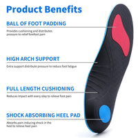 1 x RAW Customer Returns TOPSOLE Orthopedic Insoles Arch Support Shoe Insoles for Flat Feet, Plantar Fasciitis, Foot Pain, High Arch, Overpronation, Metatarsalgia, Heel Spur Insoles for Men Women - RRP €22.42