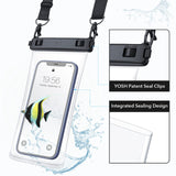 2 x RAW Customer Returns YOSH Waterproof Mobile Phone Case with Crossbody Design Pack of 2 , 7.5 Inch Waterproof Mobile Phone Case with Integrated TPU Seal Design, Mobile Phone Water Protection Case for iPhone, Samsung, Huawei, Xiaomi - RRP €26.08