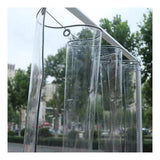 1 x RAW Customer Returns Gdmokle Transparent tarpaulin with eyelets, PVC tarpaulin waterproof thickened, foldable tear-resistant, rain cover for plants, garden, terrace, balcony, curtain, 450 g m Color Claire, Size 2.4x4M  - RRP €74.68