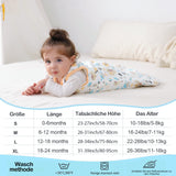 6 x Brand New MIKAFEN Baby Winter Sleeping Bag 2.5 Tog All Year Round Sleeping Bag,Sleeveless Sleeping Bags for Infants Children 100 Organic Cotton Flower, L 12-18 Months  - RRP €134.34