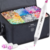 1 x RAW Customer Returns Ohuhu Permanent Graffiti Markers, Permanent Markers Features 320 Colors Double Tip, Can be Painted for Children, Drawing Artistic Sketches, Colors and Underlines - RRP €145.7