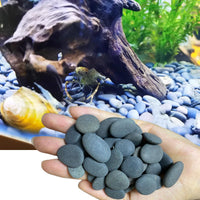 1 x RAW Customer Returns juexiyarticle Decorative Stones Flat Small Pebbles for Painting Flowerpot Garden Aquarium Decoration, Smooth River Stones Gravel 900g - RRP €22.18