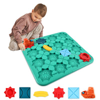 2 x Brand New EKKONG Road Building Maze, Logic Road Builder for Kids, Logic Road Builder, Logic Road Building Game with Car and 3 Marbles - RRP €45.6