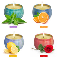 7 x Brand New Scented Candles Gifts 8 Pack 4.4 Oz Soy Wax Aromatherapy Candle Strong Scented Essential Oils for Stress Relief, Christmas Birthday Mother s Day Gift, Candles Decoration Bath 4 pack 2  - RRP €195.86