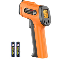 1 x RAW Customer Returns ThermoPro TP30 infrared thermometer laser temperature measuring device -50 C 550 C Emissivity adjustable MAX MIN AVG readings NOT for humans Ideal for air conditioning, car engine, underfloor heating - RRP €18.67