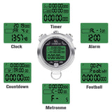 1 x RAW Customer Returns LAOPAO Stopwatch, 1 1000 Seconds Precision 100 Pieces Memory Data LCD Electronic Digital Chronograph Timer with Light Function Mute Function for Football Sports Referee Coach - RRP €32.99