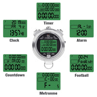 1 x RAW Customer Returns LAOPAO Stopwatch, 1 1000 Seconds Precision 100 Pieces Memory Data LCD Electronic Digital Chronograph Timer with Light Function Mute Function for Football Sports Referee Coach - RRP €32.99