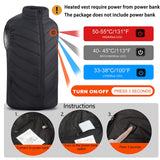 1 x RAW Customer Returns Monave Heated Vest Men s Heated Jacket Heating Vest Heat Vest with 3 Modes for Motorcycle Camping Skiing Daily Wear Black Power Bank Not Included  - RRP €22.28