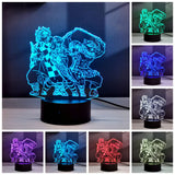 5 x Brand New Sosowlight 2 in 1, Kamado Nezuko,Agatsuma Zenitsu,3D Illusion Anime LED Lamp,16 Color RGB Remote Control,Bedroom Night Light for Kids - RRP €100.55