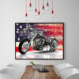 16 x RAW Customer Returns JISHSHAY 5D DIY Full Round Drill Diamond Painting Adult Motorcycle 30x40cm Diamond Painting Motorcycle Cross Diamond Painting Motorcycle Kawasaki Eliminator Puzzle Large Format Motorcycle Diamond Painting - RRP €181.12