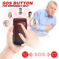 1 x RAW Customer Returns Senior cell phone without a contract, folding cell phone with large buttons, 2G cell phone for seniors with 2.4 inch color display, SOS emergency call button, torch, flashlight, G380D Pro special function for seniors - RRP €45.99