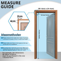 1 x RAW Customer Returns Fly screen balcony door 90x220, SHA2WEN fly screen door white, enjoy the summer with your family - RRP €19.96