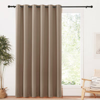 1 x RAW Customer Returns PONY DANCE Opaque curtain for children s room - thermal curtain against cold and heat, eyelet curtain, blackout curtains with eyelets, room divider curtain, 1 piece, H 210 x W 200 cm, cappuccino - RRP €31.36