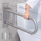 3 x RAW Customer Returns LORESJOY Disabled toilet grab bar, 60cm foldable wall support bar, disabled toilet grab bars for seniors, stainless steel toilet support bar, folding toilet support bar, load capacity 300-350kg - RRP €181.47