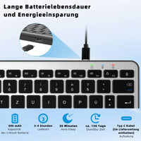 1 x RAW Customer Returns Qulose Wireless Bluetooth Keyboard 2 - RRP €20.4