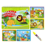 1 x RAW Customer Returns Sipobuy Magic Water Drawing Book Water Coloring Book Doodle with Magic Pen Painting Board For Kids Education Drawing Toys Animal World  - RRP €8.15