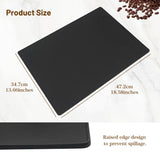 1 x RAW Customer Returns Coffee machine mat, silicone mat under coffee machine with lip, automatic and semi-automatic coffee machine espresso accessories, multifunctional rubber mat 48 x 35cm  - RRP €15.6