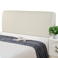 1 x RAW Customer Returns Jaotto Bed Headboard Covers Stretch Bed Headboard Cover Stretchable Washable Thick Jacquard All-Inclusive Dustproof Bed Headboard Cover for Double Bed Single Bed Bed Head 180-200 cm, Beige  - RRP €28.99