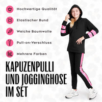 1 x RAW Customer Returns CityComfort Girl s Tracksuit - Girl s Sweatshirt and Tracksuit Pants Set 4-14 Years Bright Pink, 9-10 years  - RRP €25.99