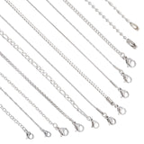 1 x RAW Customer Returns Pandahall 12pcs Stainless Steel Chain Necklace Jewelry For Men Women DIY Snake Chain Link Necklace with Lobster Clasps for Jewelry Making - RRP €13.4