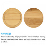 1 x RAW Customer Returns sourcing map 6pcs Flower Pot Saucer 6.5cm Outer Diameter Bamboo Round Flower Drip Tray for Indoor Use - RRP €10.07