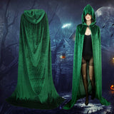 10 x Brand New Feeziloe Velvet Hooded Cloak Halloween Christmas Costume Grim Reaper Vampire Witch Devil Cosplay S-110cm  - RRP €192.0