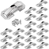 1 x RAW Customer Returns WOOLUCK 20 pieces hinges cabinet door with hinge screws, furniture hinges door hinges for wooden doors, 90 screw-on hinge suitable for kitchen cabinet, cupboard door, wardrobe - RRP €18.12