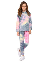 1 x RAW Customer Returns Arshiner Girls Tracksuits Long Sleeve Children s Hoodie with Jogging Bottoms Set Batik Lightweight Clothing Sports Suit for Girls 9-10 Years - RRP €26.21