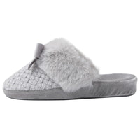 8 x Brand New JOMIX Women s Winter Slippers Comfortable Orthopedic Bow Slippers Soft Warm Velvet Sole MD6005 Grey, 39  - RRP €88.72