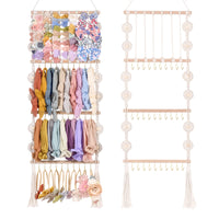 1 x RAW Customer Returns Headband holder bow organizer for girls hair bows holder baby headband hair accessories organizer for babies bow hanger storage for girls hair bows rack for girls room - RRP €17.99