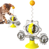 4 x Brand New Shengruili Interactive Cat Toy,Cat Toy Food Dispenser,Rotating Cat Toy,Cat Food Dispenser Toy,Interactive Teasing Cat Toy,Toys for Cats - RRP €48.4