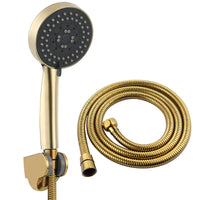 1 x RAW Customer Returns CIENCIA Gold Bathroom Rainfall Spray Hand Shower Head Universal Shower Head BS144F - RRP €29.77