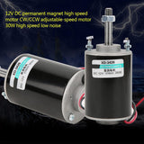 1 x RAW Customer Returns Mini Permanent Magnet High Torque DC 12V Motor, CW CCW Control Reversible High Speed Low Noise Electric Gear Motor for Generator 3500RPM  - RRP €21.88